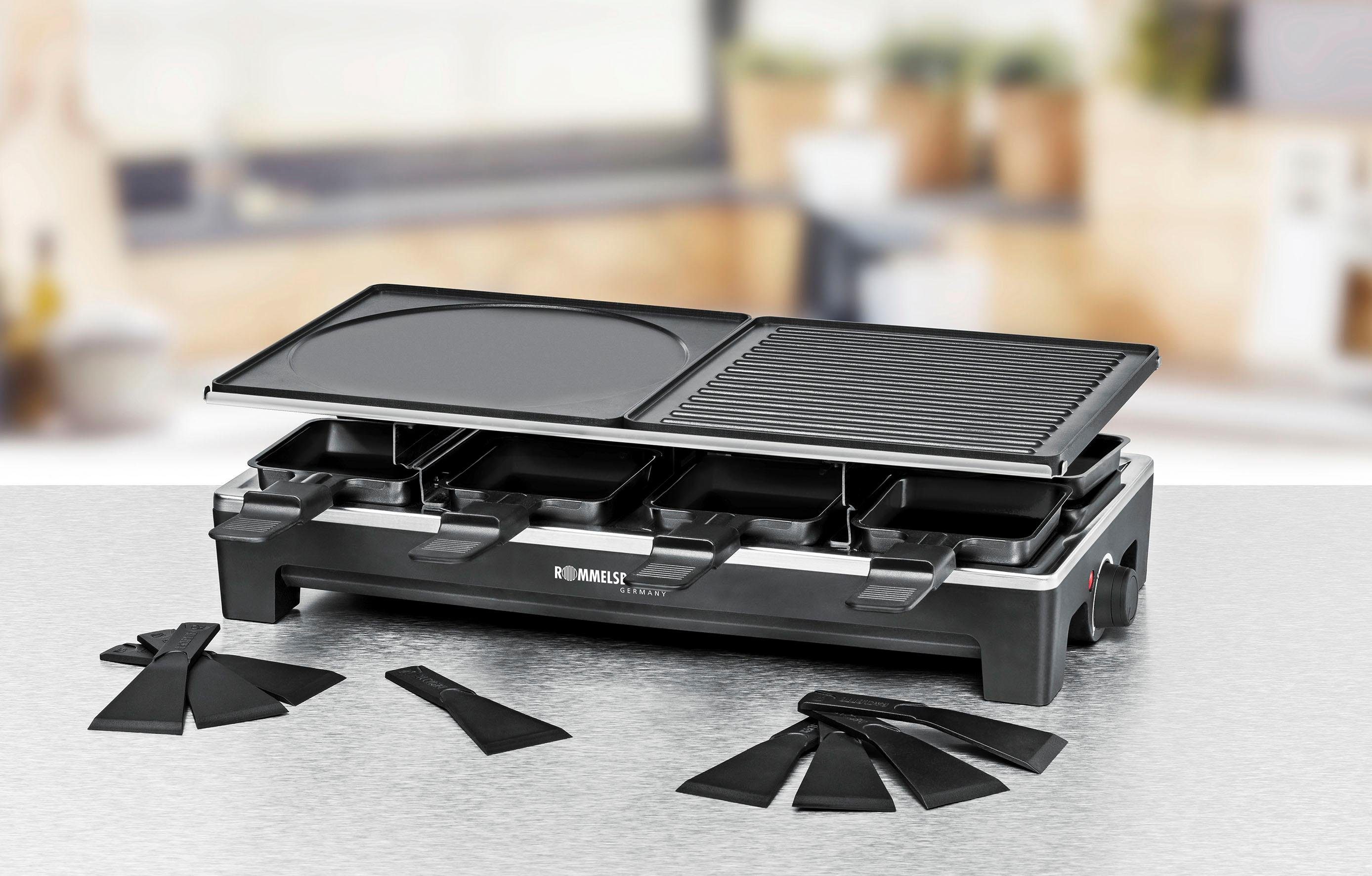 Rommelsbacher Raclette RCS 1350, 8 Raclettepfännchen, 1350 W
