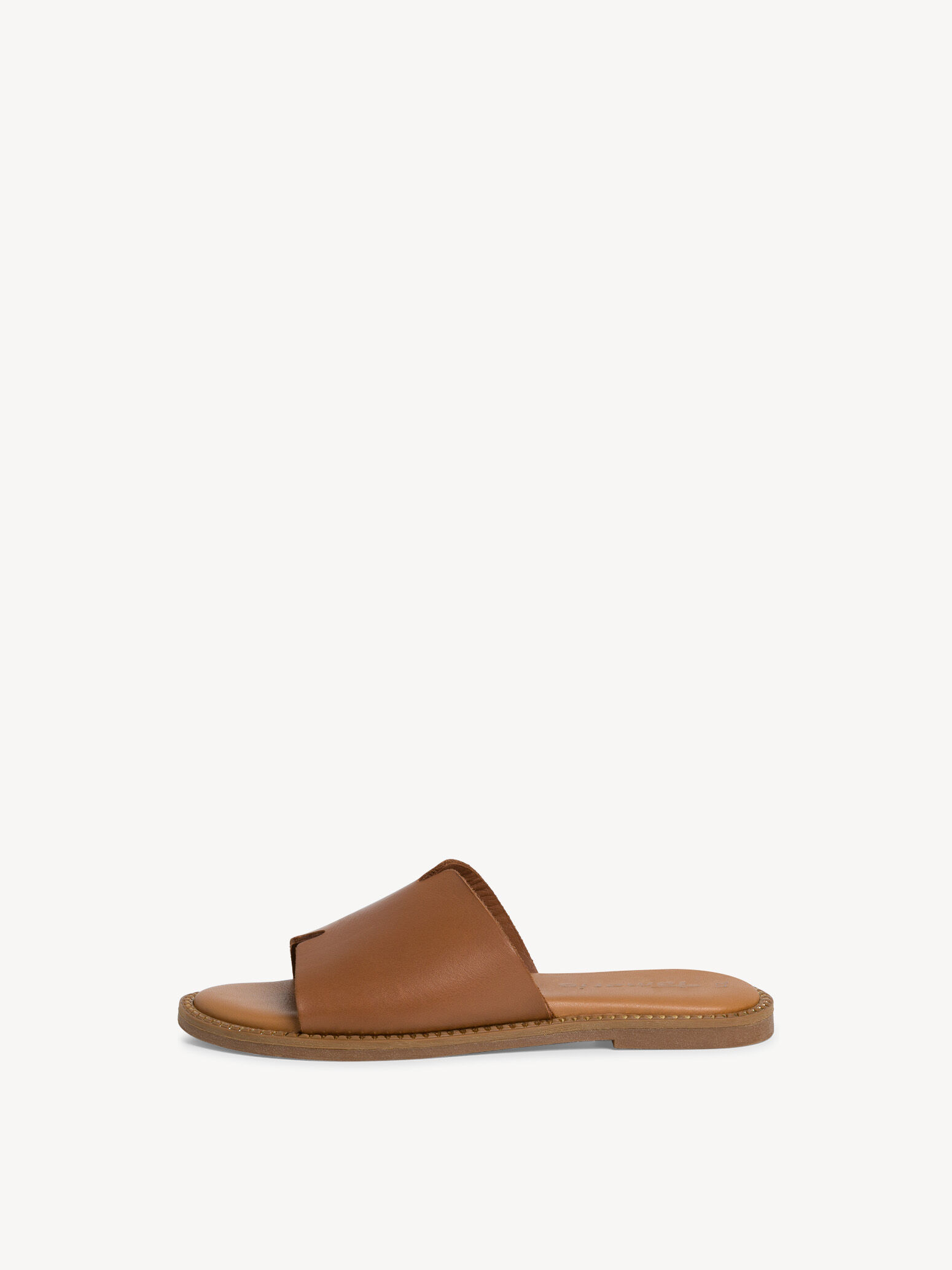 Mule en cuir - marron