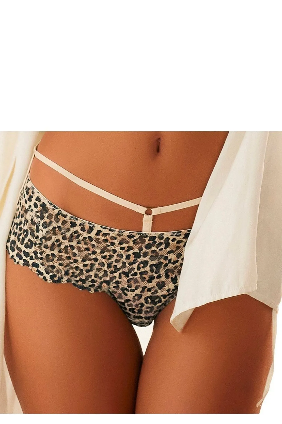 LASCANA  Unterhosen - Beige - Animal Print