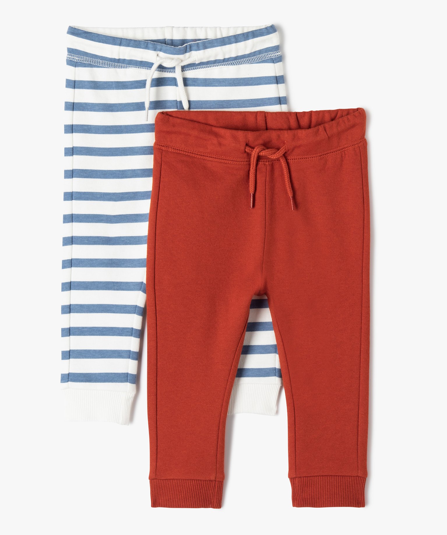 Pantalon bébé Garçon en maille intérieur molletonné (lo... rouge | GEMO