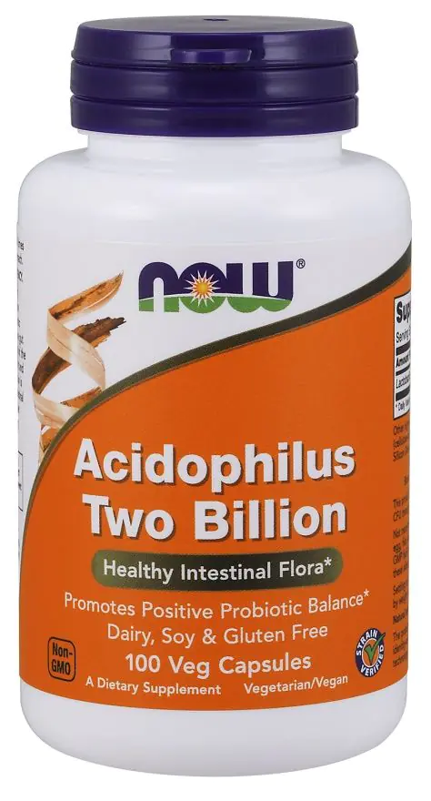 Now Foods Acidophilus Two Billion, dodatak prehrani s živim kulturama, kapsule