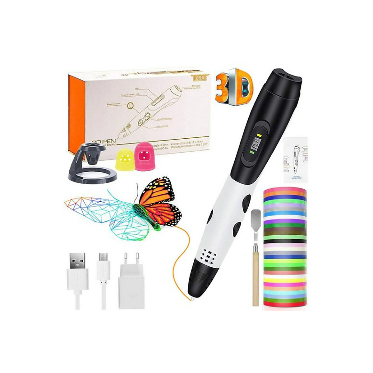 3D-Druckstift 3D-Malerei DIY handgefertigtes Lernspielzeug für Kinder Lernspielzeug für Kinder
