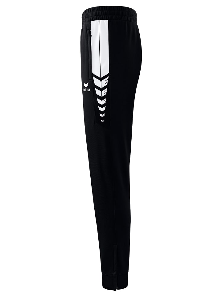 erima Six Wings Trainingshose in schwarz/weiss günstig kaufen