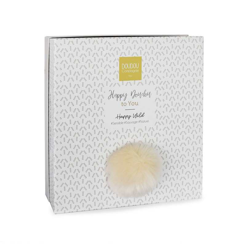 Doudou lapin pompon naturel Doudou et Compagnie