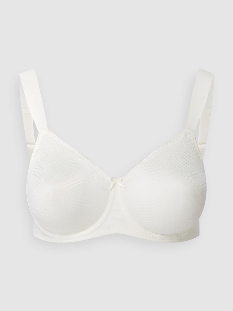 Bügel-BH mit strukturiertem Muster Modell 'Essential Minimizer' in offwhite