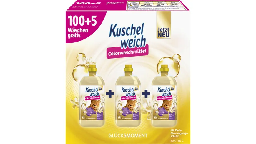 Kuschelweich Colorwaschmittel Glücksmoment 5,775l (105 WL) 5.78 l