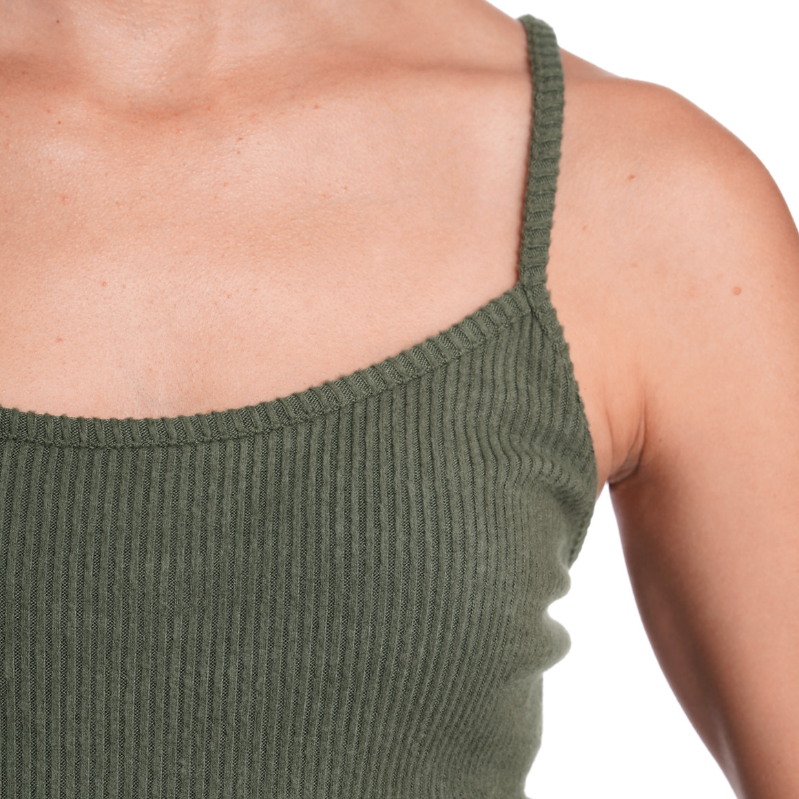 Damen Loungewaer-Top in gerippter Optik