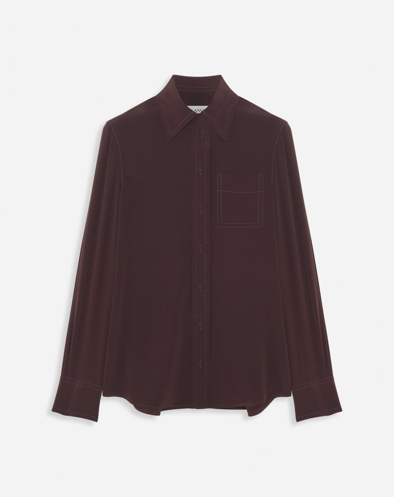 CHEMISE CLASSIQUE EN CREPE DE CHINE