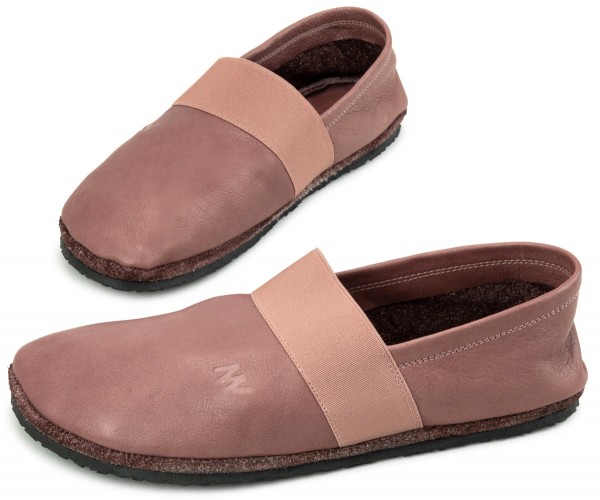 Martin Natur ~ Bio Leder Slipper Apache ~ Rose