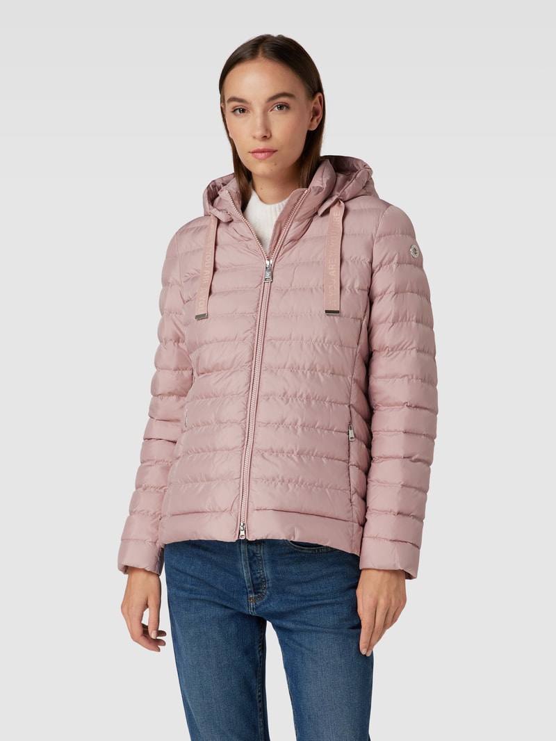 Steppjacke mit Zweiwege-Reißverschluss in rosé
