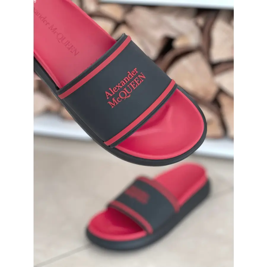 Alexander McQueen - Sandalen HYBRIDE OVERSIZED Kalbsleder - rot