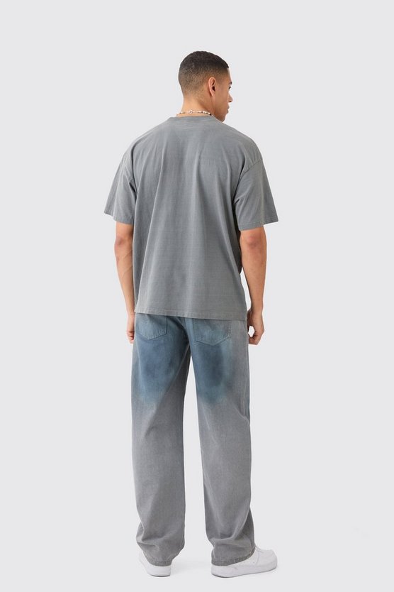 Oversize T-Shirt mit Official-Print