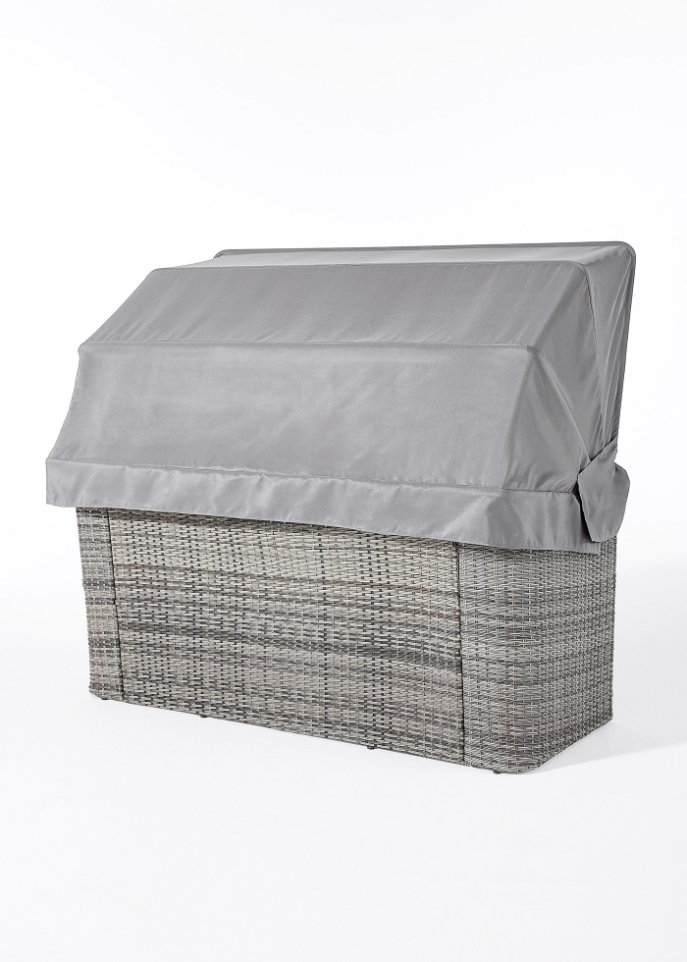 Gartensofa mit Canopy und Fußstützen