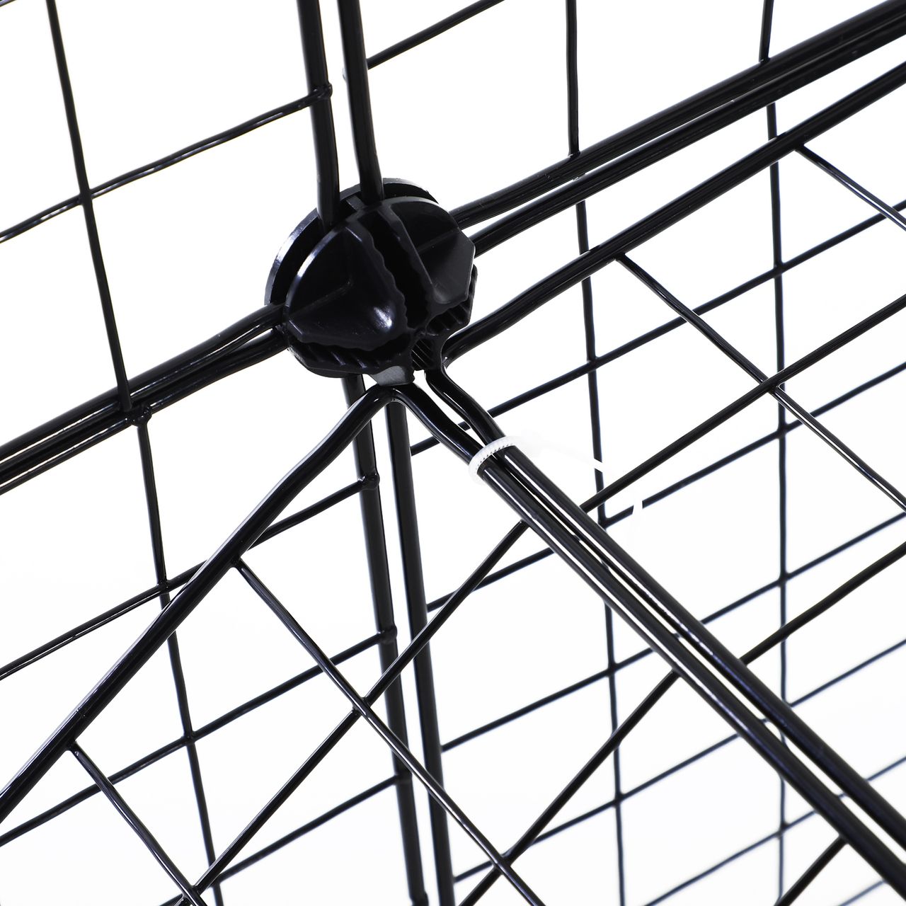 PawHut Freigehege Laufgitter DIY Welpenlaufstall Gittergehege Metallgitter