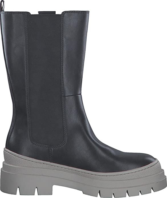 S.OLIVER Stiefel schwarz black lt.grey