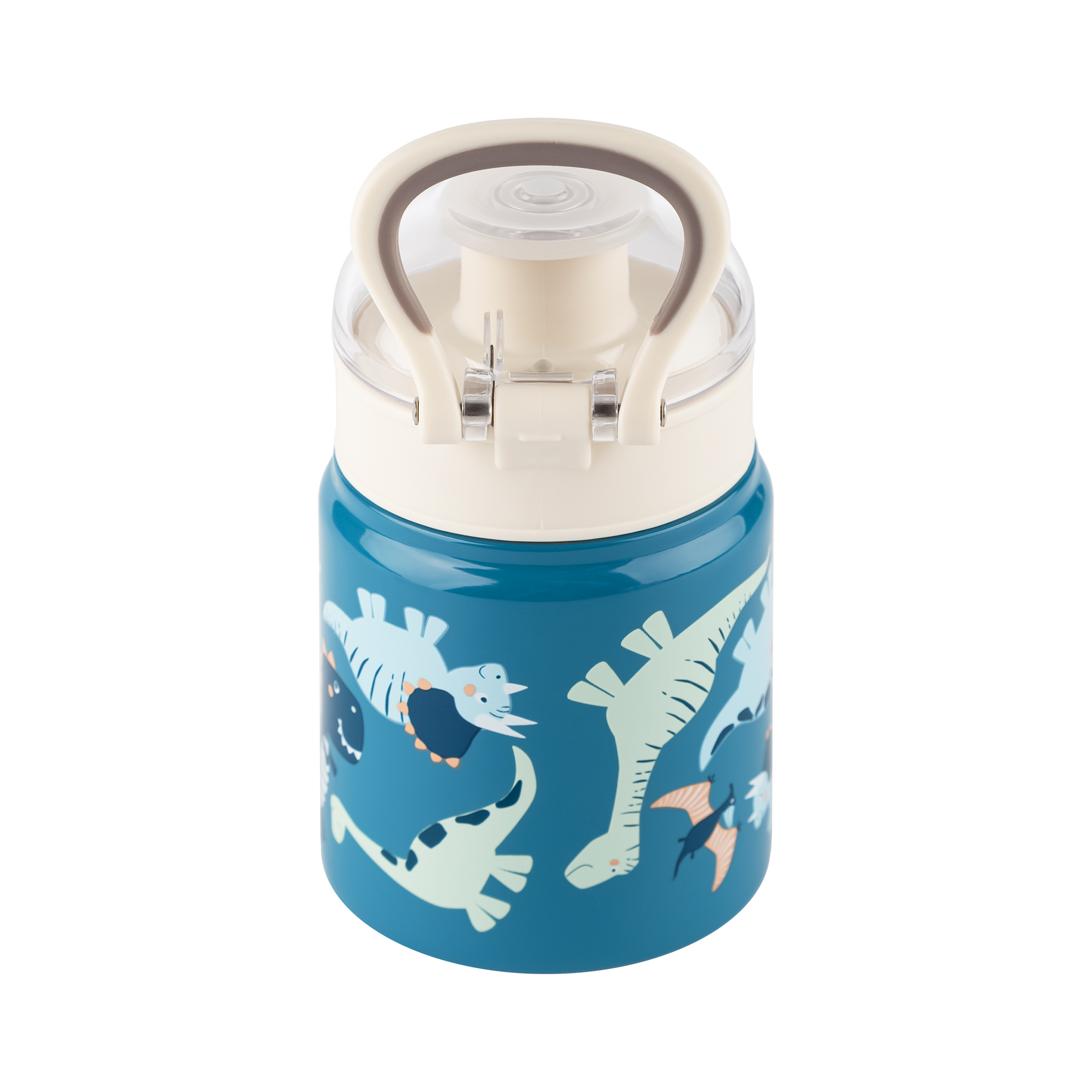 Kinder Edelstahl Trinkflasche Dino, 400 ml