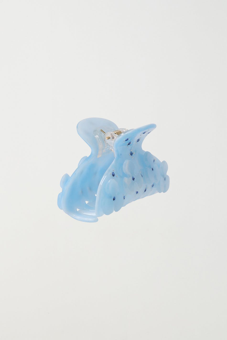 Diamond flower hair clip