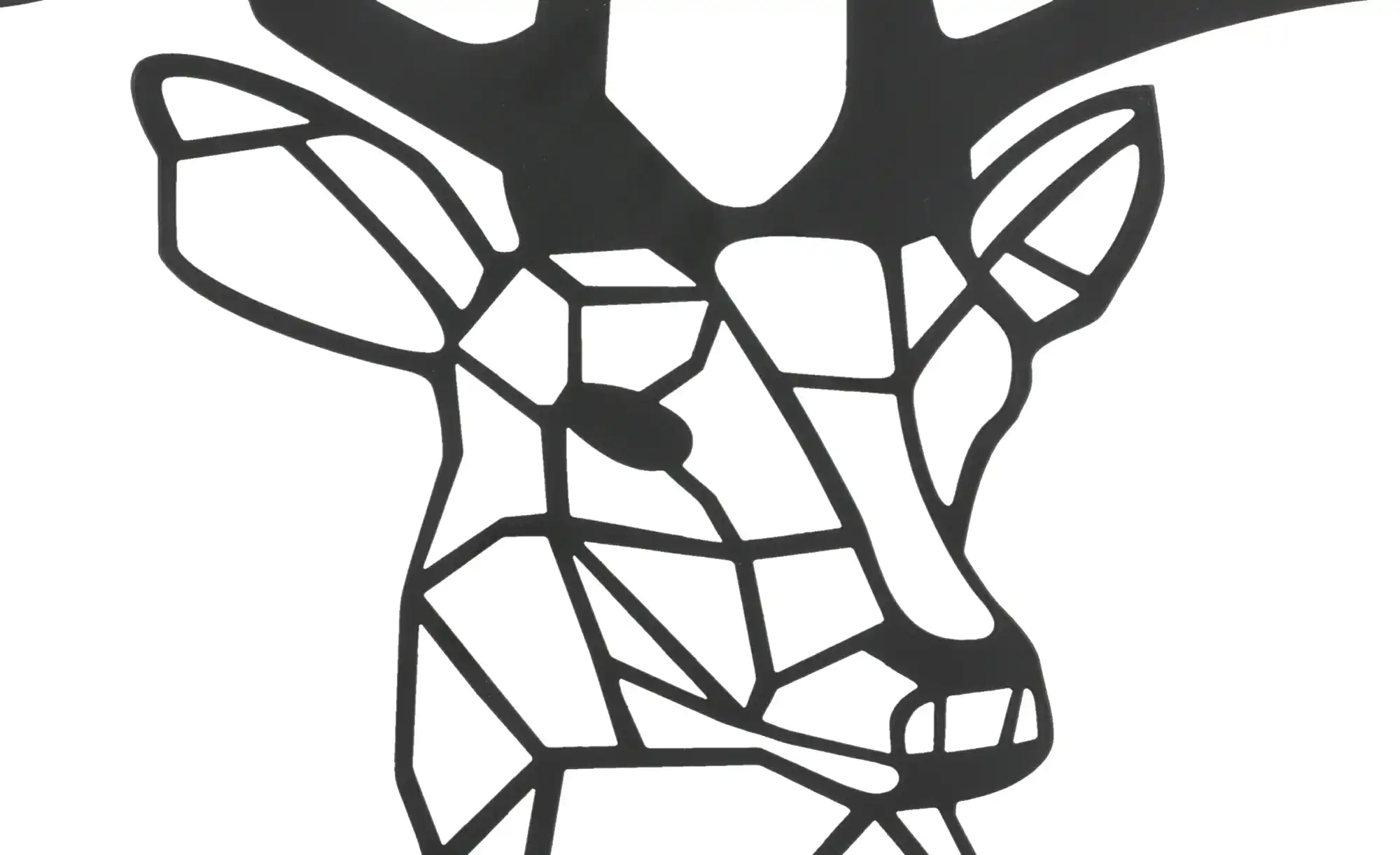 Wanddekoration Hirsch