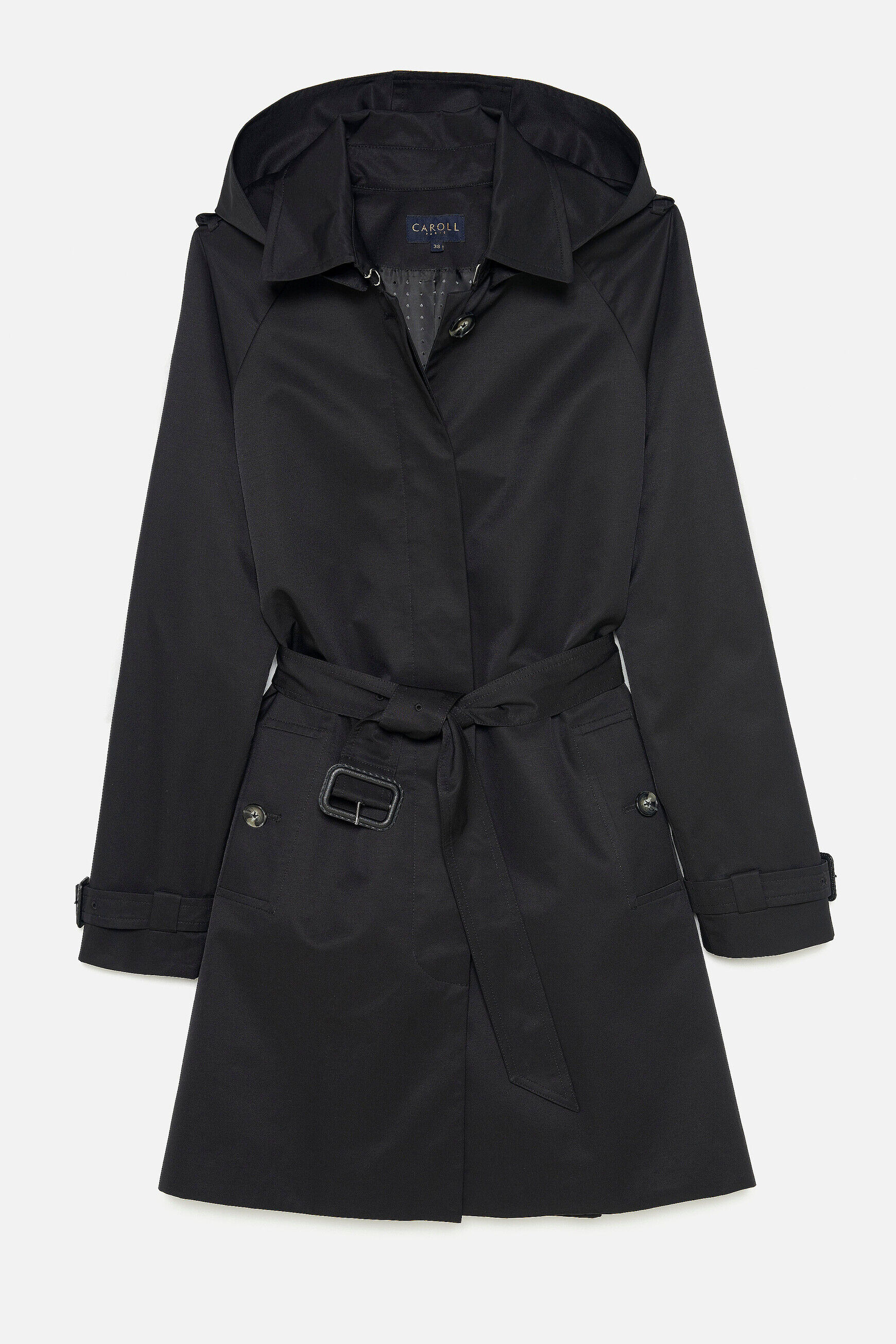 trench prague b noir femme