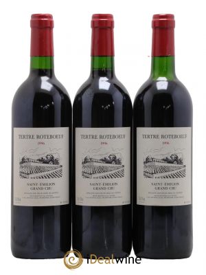 Château Tertre Roteboeuf  1996 - Lot de 3 Bouteilles