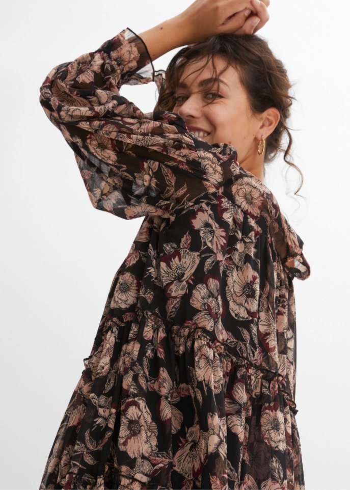 Kleid mit Volants