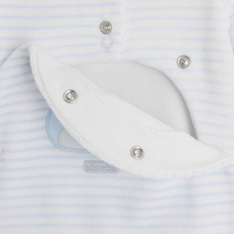 Pyjama bébé en velours bleu Absorba