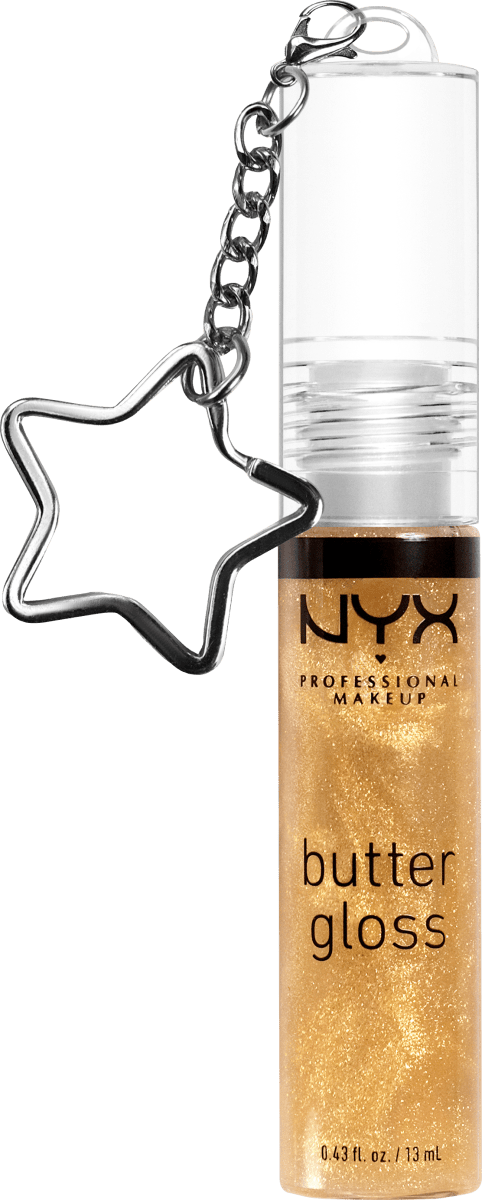 Lipgloss Birthday Mega Butter Keychain 25K Gold, 1 St