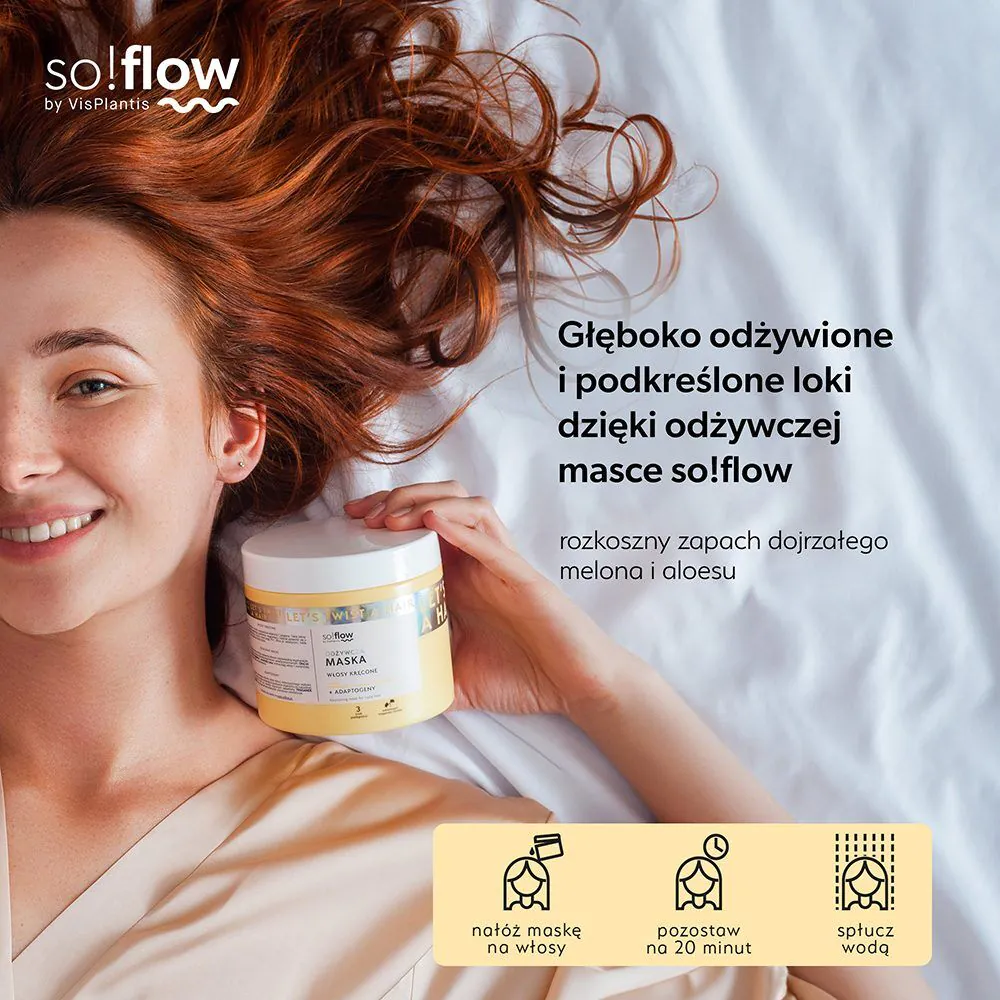 „So!Flow“ maitinamoji kaukė garbanotiems plaukams