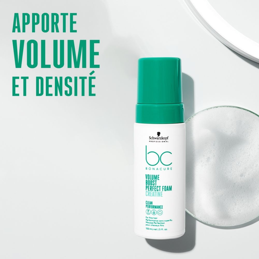schwarzkopf professional BC Clean Volume Boost Mousse Perfection150ml Mousse antistatique
