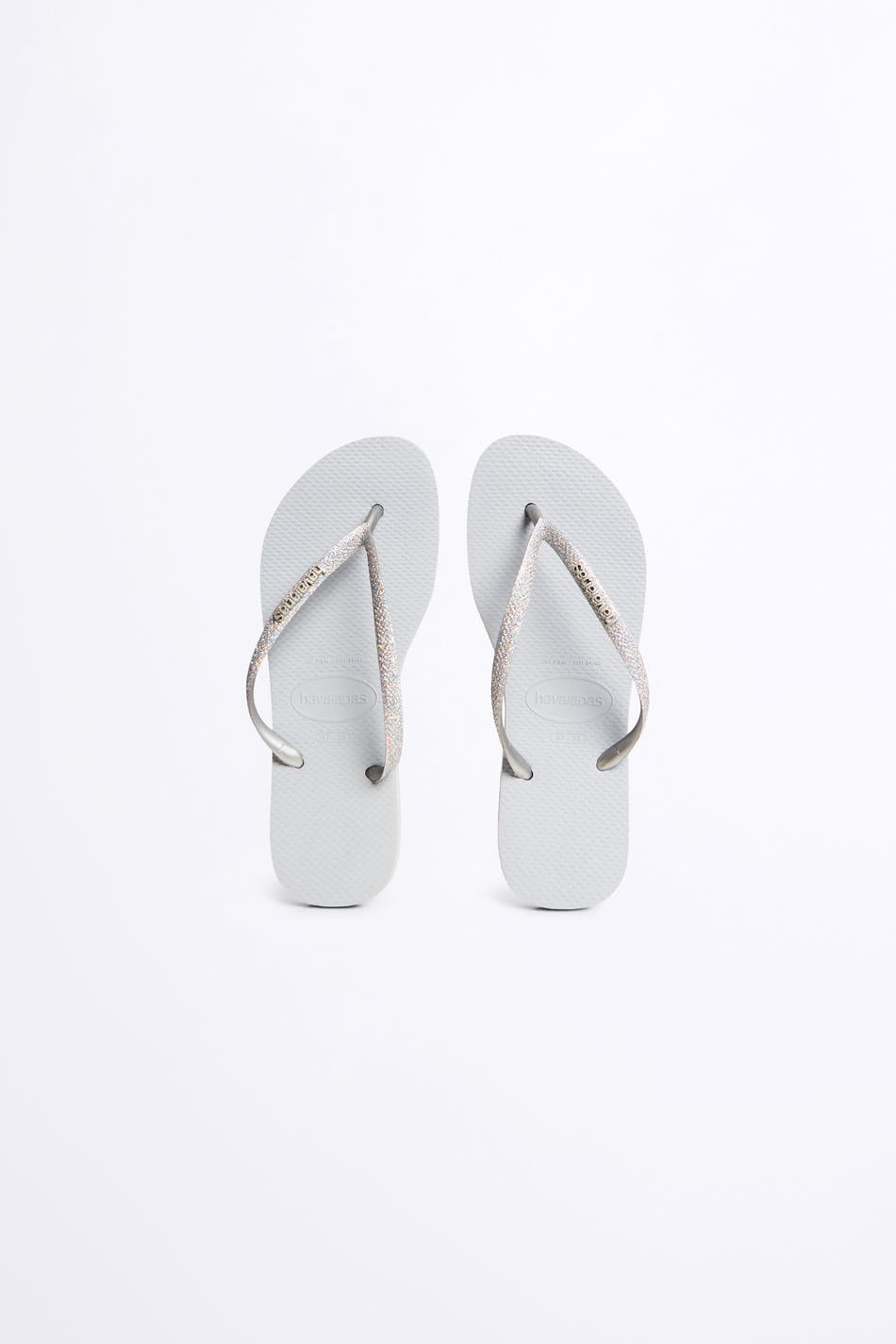 Havaianas glitter flip flops