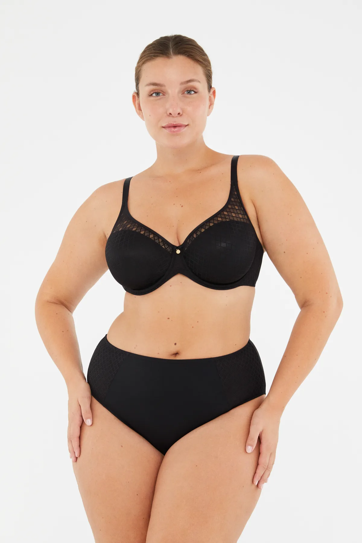 Dagi  Schwarze Lily Slip-Höschen mit hoher Taille
