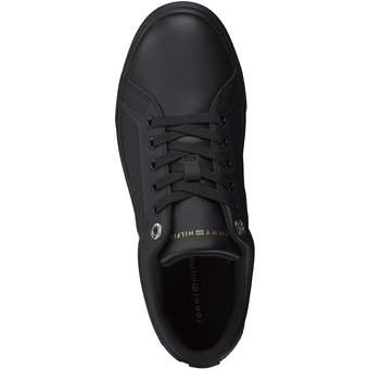 Tommy Hilfiger Casual Leather Cupsole in schwarz