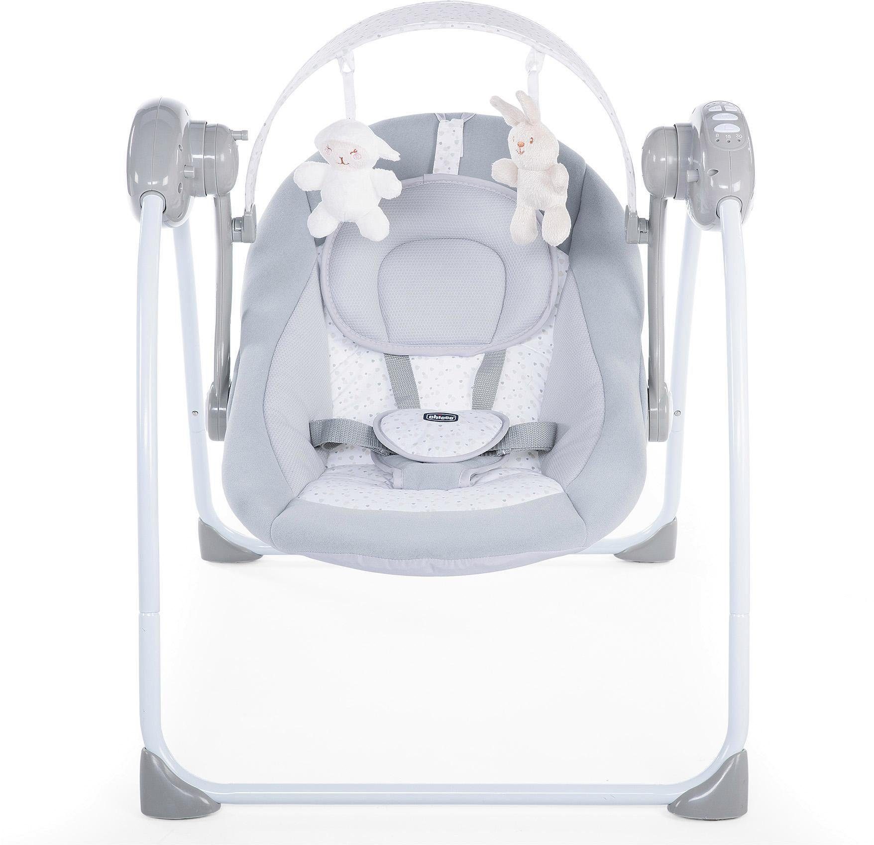 Chicco Babyschaukel Relax & Play, Cool Grey, elektrisch