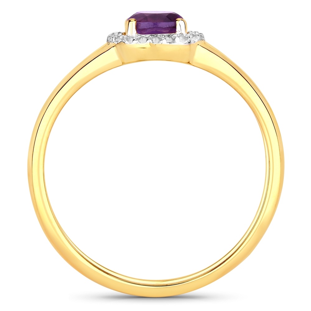 Rafaela Donata Bague Argent sterling Améthyste en Or jaune Bague