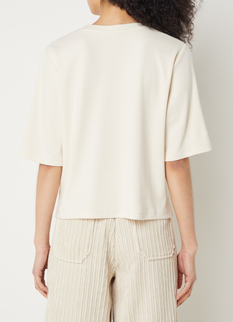 Sessùn Serge T-shirt with ribbed texture