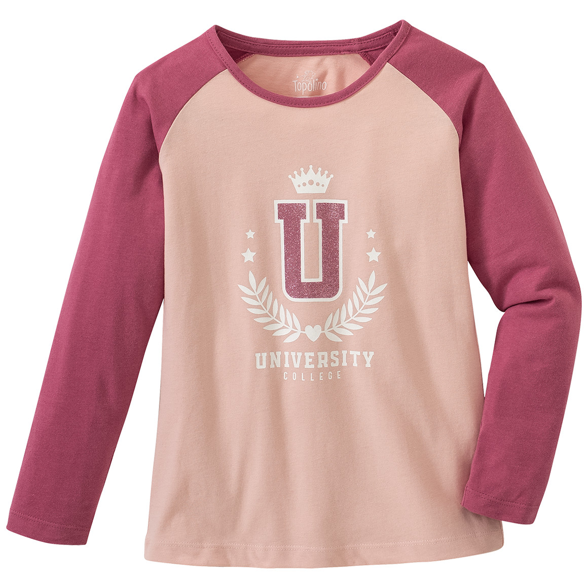 Mädchen Langarmshirt im College-Style