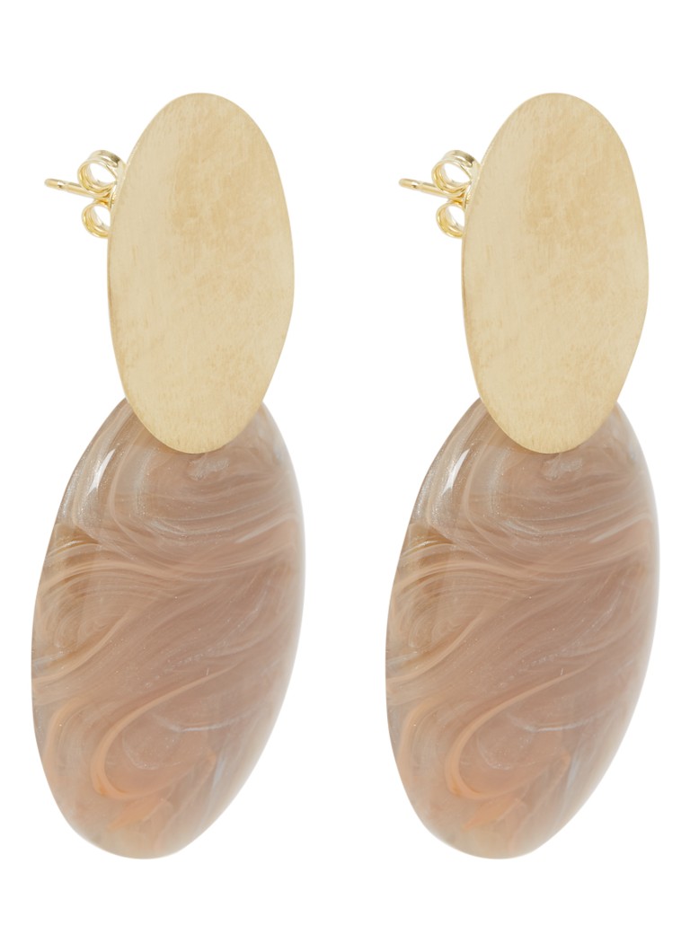 LOTT. gioielli Gold-plated stud earrings with pendant