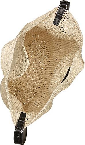 Marc O'Polo Raffia-Bast-Hobo-Bag mit abnehmbarer Leder-Innentasche