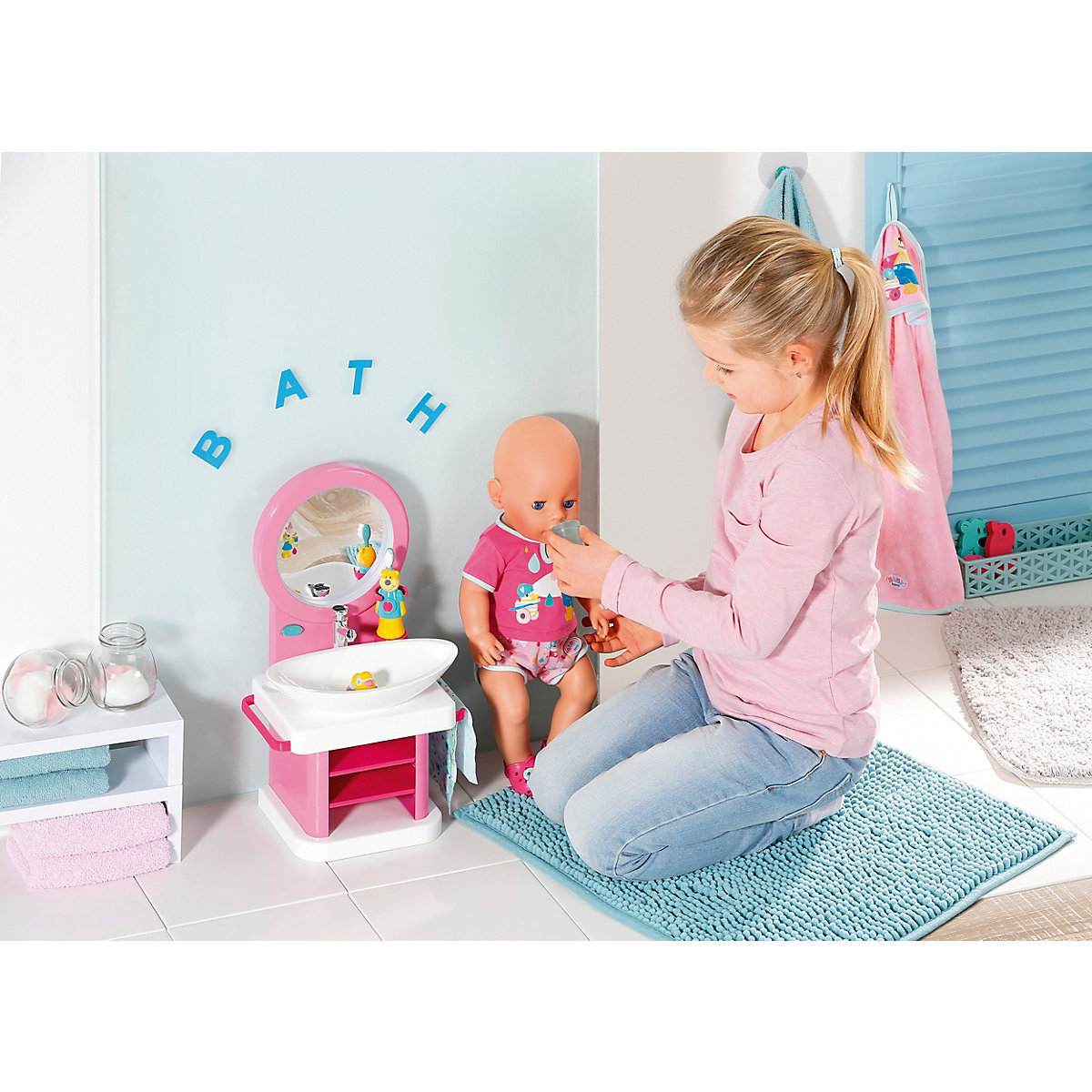 BABY born® Bad Zahnpflege-Set mit Waschtisch