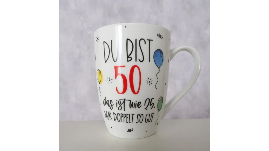 Boltze Tasse in Geschenkpackung 50.Geburtstag