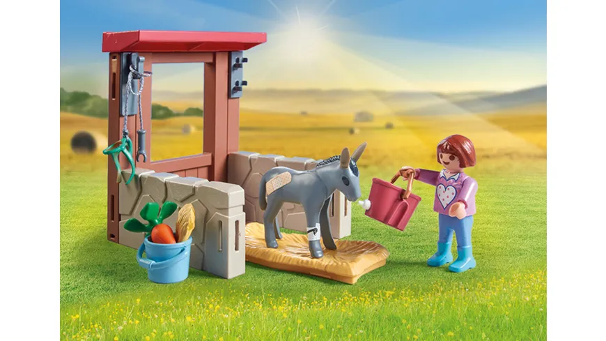 PLAYMOBIL 71471 - Country - Tierarzteinsatz bei den Eseln