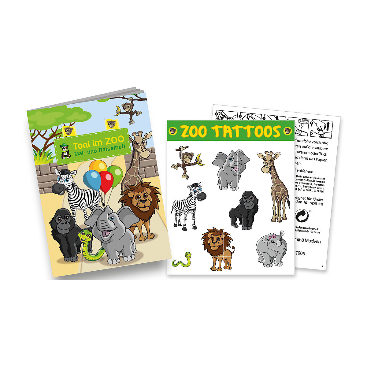 Mitgebselset Zoo, 12-tlg.