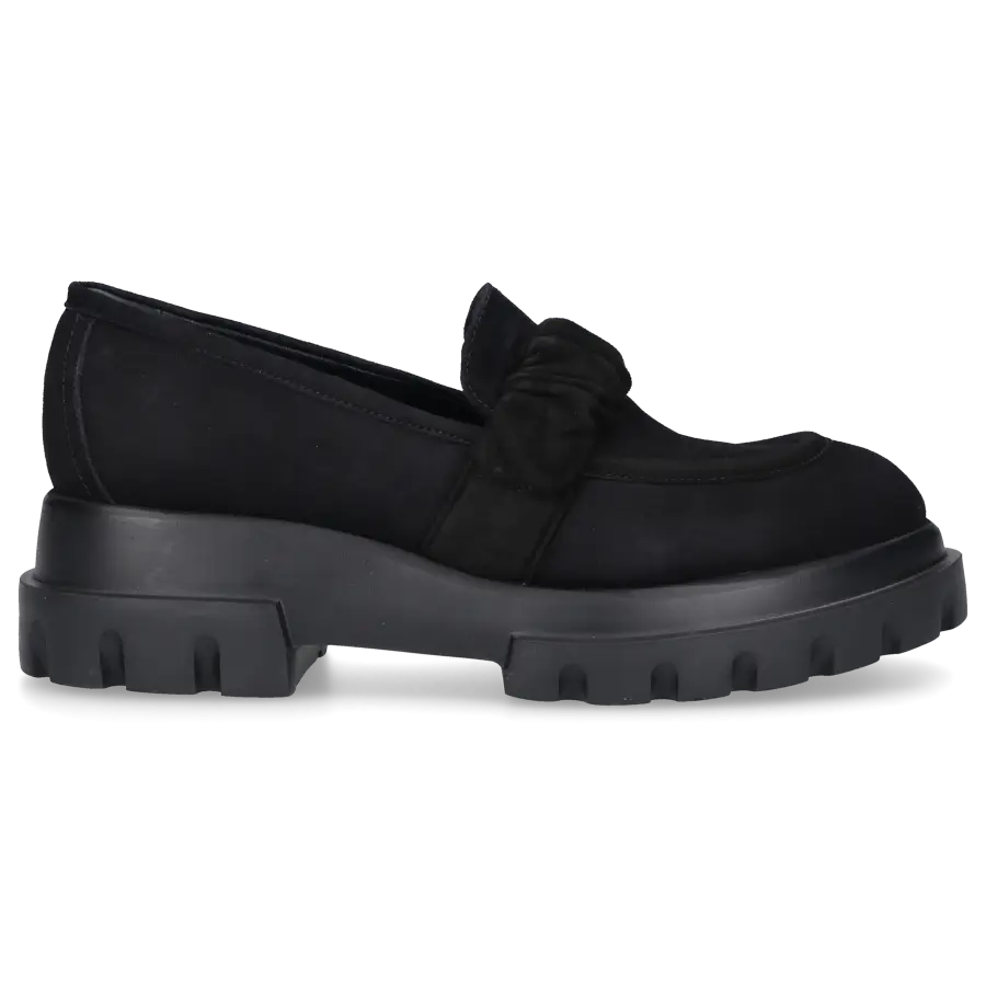 AGL Attilio Giusti Leombruni - Loafer CELESTE Nubukleder - schwarz