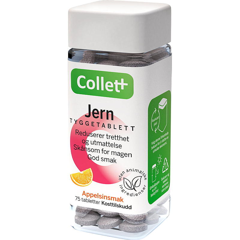 Collett Collett jern 75 stk tyggetabletter