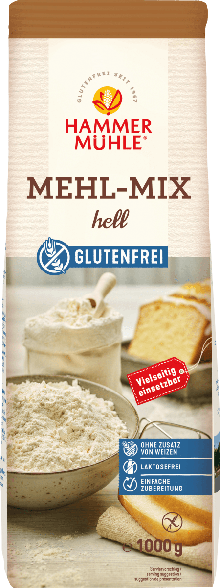Mehl-Mix hell, glutenfrei, 1.000 g