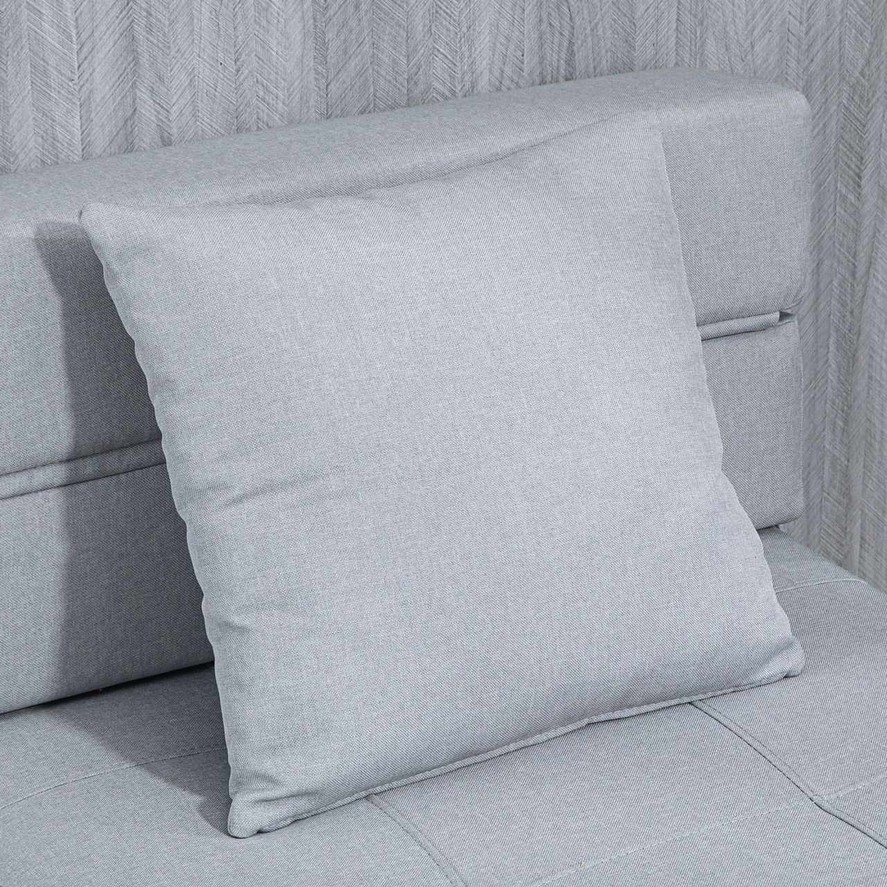 HOMCOM Schlafsessel Schlafsofa Sofabett Einzelsofa mit Waschbarem Kissen Grau