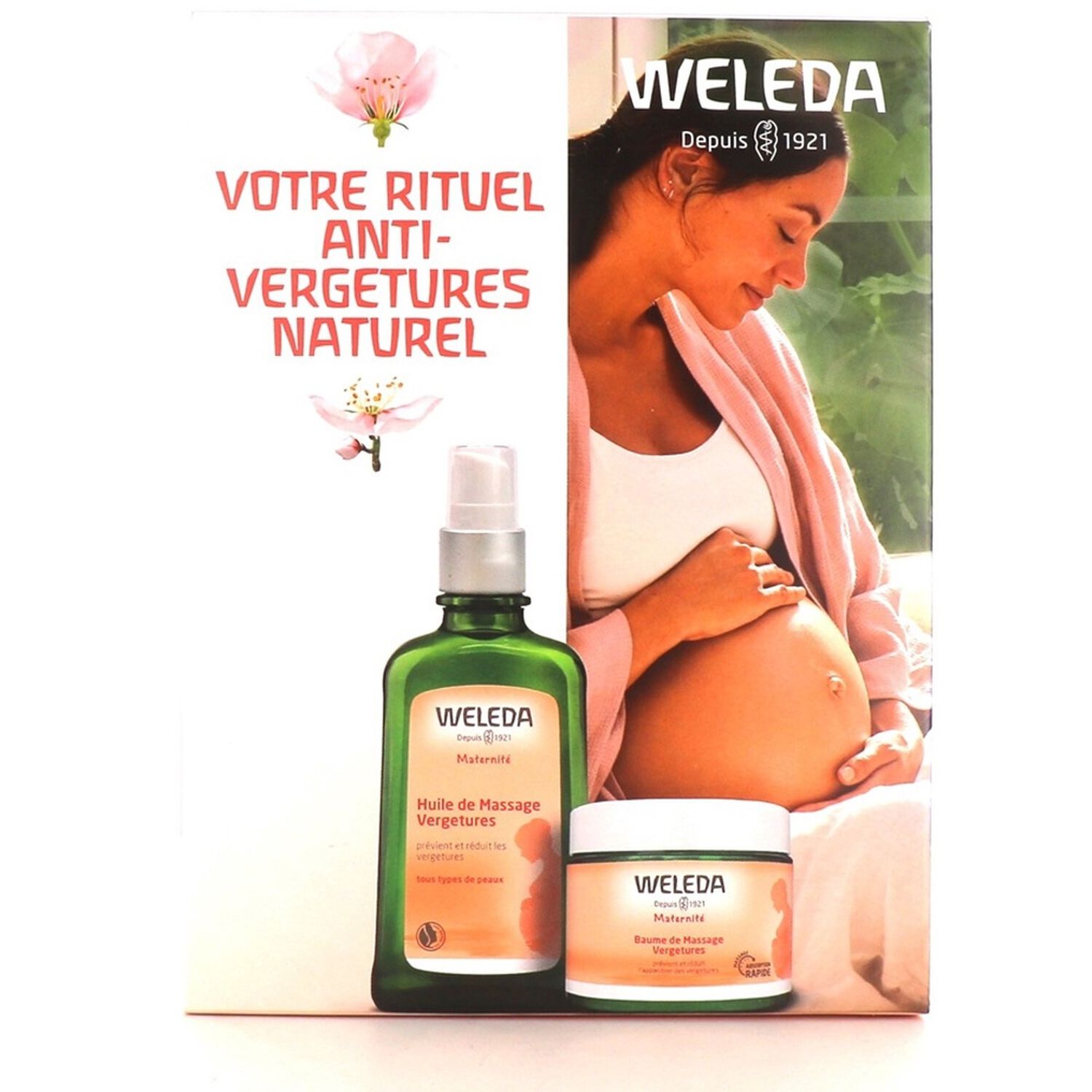 Weleda Maternité Coffret Rituel Vergetures Huile & Baume