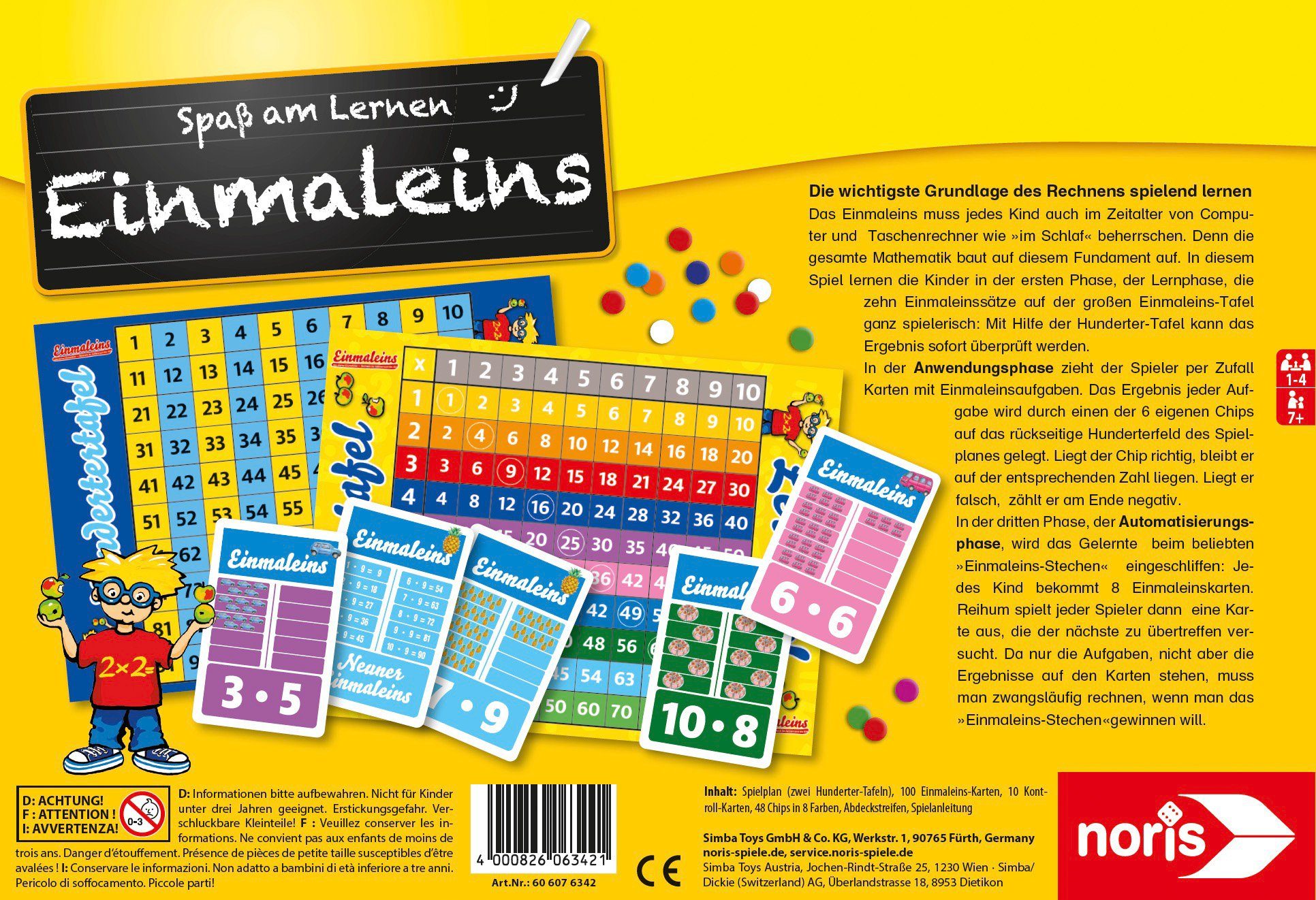 Noris Spiel, Einmaleins, Made in Germany