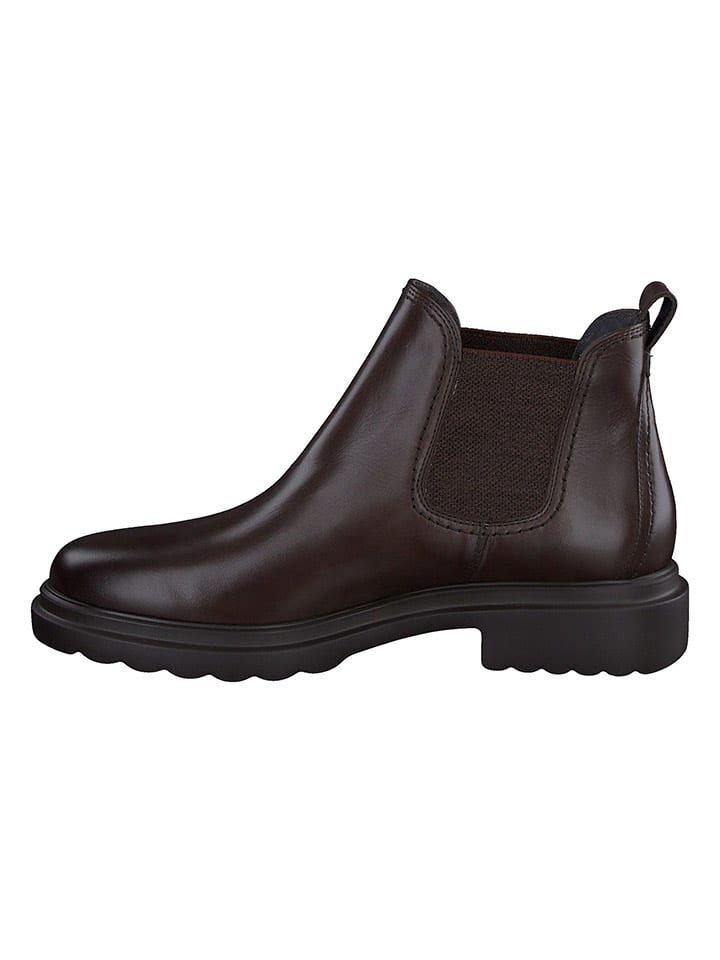 Paul Green Leder-Chelsea-Boots in Braun günstig kaufen
