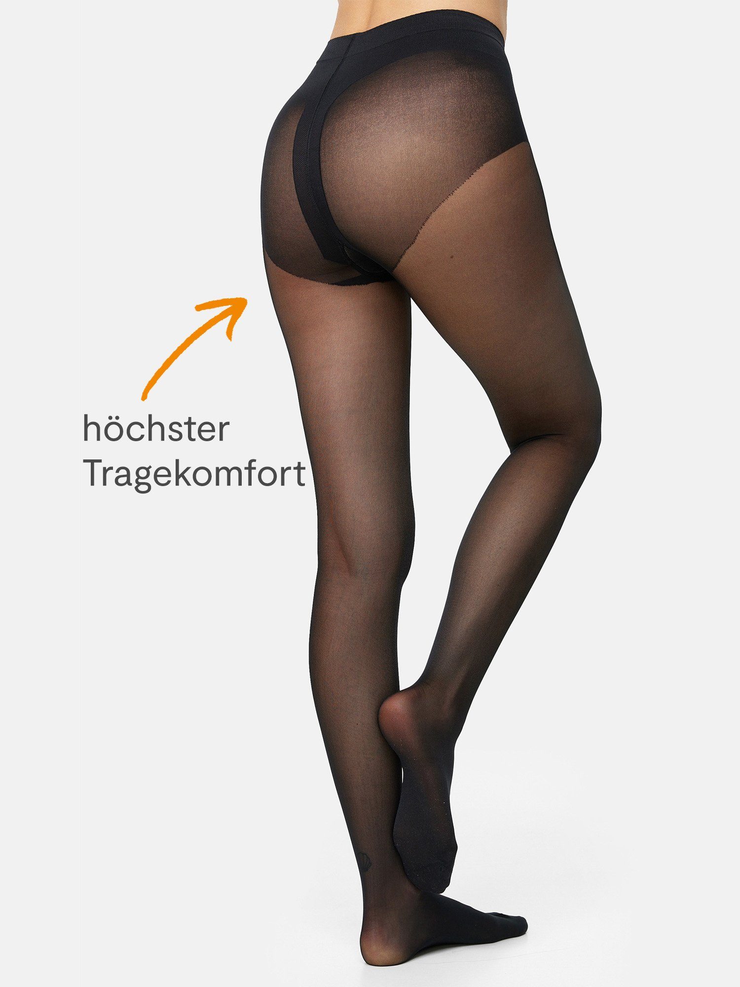 Nur Die Feinstrumpfhose Figura 25 DEN Damen (1er/3er/6er/9er Pack 1 St) nylon transparent strumpfhose durchsichtig frauen multi shape glossy